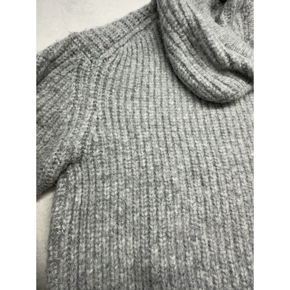Zara Oversized Knit Sweatshirt Womens‎ Size XS Gray Chic - Picture 10 of 11